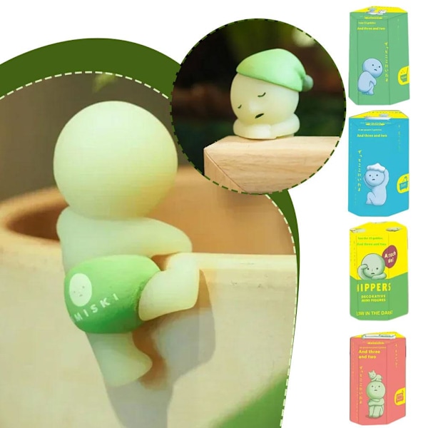 Smiski Hippers Figur Dukke Blindboks Hjørnevenn Gave Juleanheng Nytt Mini Ornament S5V4[YJD] E350 1pcs random