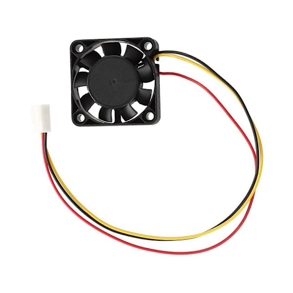 4 stk. 3-benet 40 mm firkantet PC Computer Køleventilator DC 12V Sort[D] black