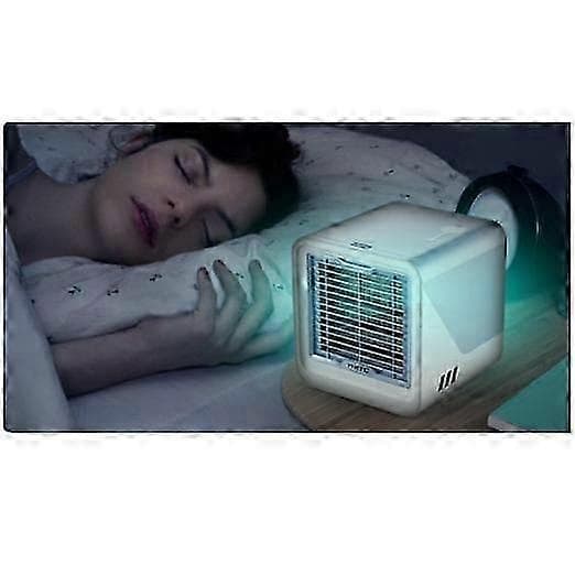 Bærbar Aircondition, Mini Aircondition Bordkøleventilator 0619 (D) blue