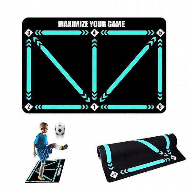 Fotbollsövningsmatta 60x90 cm Dämpning för kontrollträning [D]