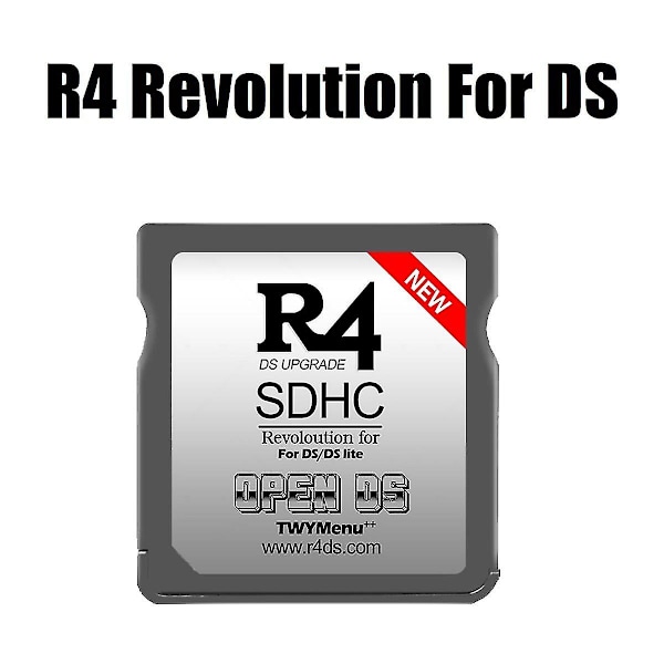 R4 Card SDHC Dual Core för Nintendo DS Lite - Ny OpenDS TWYMenu++ Flash Card
