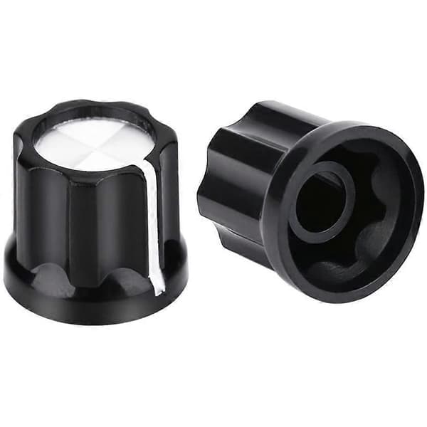 10 st Svarta Potentiometer Kontrollratt Volym Ljudkontrollrattar Elgitarr Basdelar[D] black