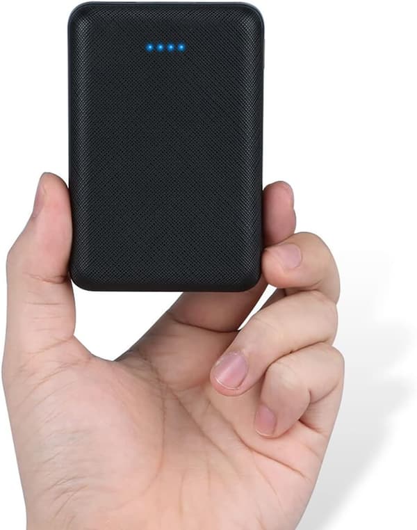Bærbar Powerbank 10000mAh Mini-lader med 2 USB-porter[D]
