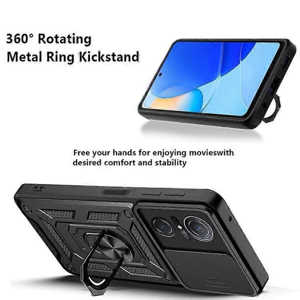 Slidbar kameradeksel i TPU + PC for Huawei nova 9 SE