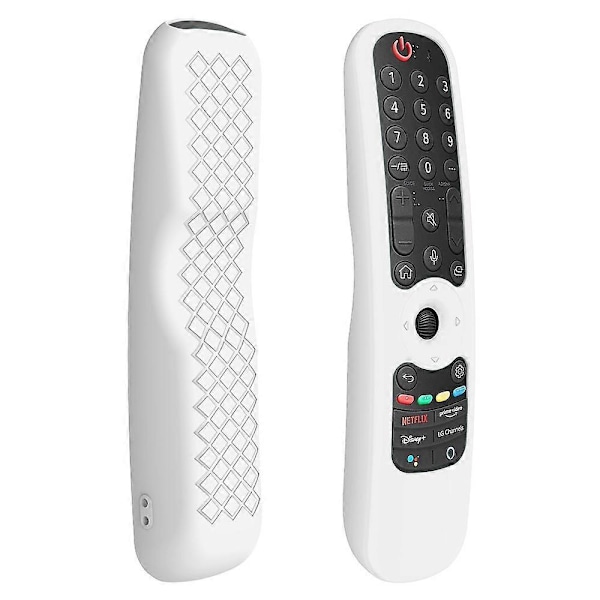 Silikonebeskyttelsesetui til LG AN-MR21GC/MR21N/21GA fjernbetjening - Selvlysende Blå[D] Multicolor White