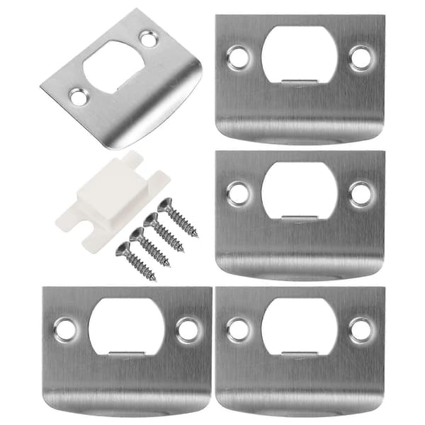 Dörrförstärkningskit Säkerhetsspärr Slagplattor 4 Set Husägare[D] Silver 5.60X4.50X0.20CM