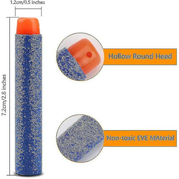 2,8\" Påfyllningspilar Skumpilar Ammunitionspack För Nerf N-strike Elite Series Nerf N Strike Blaster Kompatibla Pilar Dartkulor (pack Om 300)[PB]