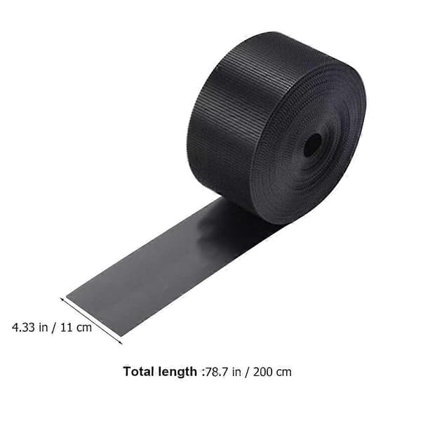1 Sæt Undersofablokering Sofaseng Møbler Legetøjsblokering Møbelgabs Kofangerrem [D] Black 200.00X11.00X0.30CM