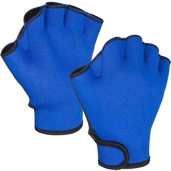 Aqua Gloves Räpylähanskat Uintihanskat Fitness Vesijumppa ja Uinnin Vastusharjoittelu Hanskat Miehille Naisille Lapsille[D]