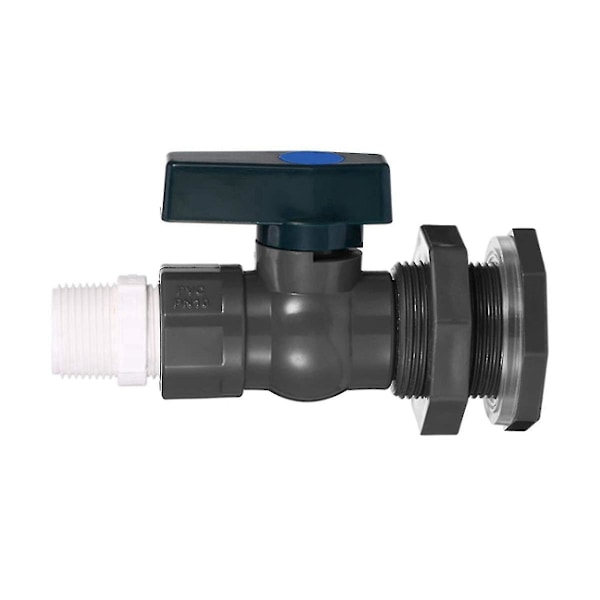 PVC Regnfatkran Sats, 3/4 Tums PVC Kulventil, Hink Hink Vattentank Damm Hink Kran Sats