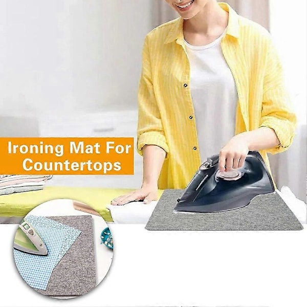 Ull Strykematte Slitesterk Tykk Quiltepressematte Lett Praktisk Sy Strykematte Syutstyr KAESI g20242861853[D] Grey