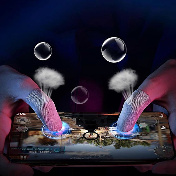 0,01\" (0,5 mm) Ultratunn Mobil Fingerärm Anti-Svett Andningsbar [D]