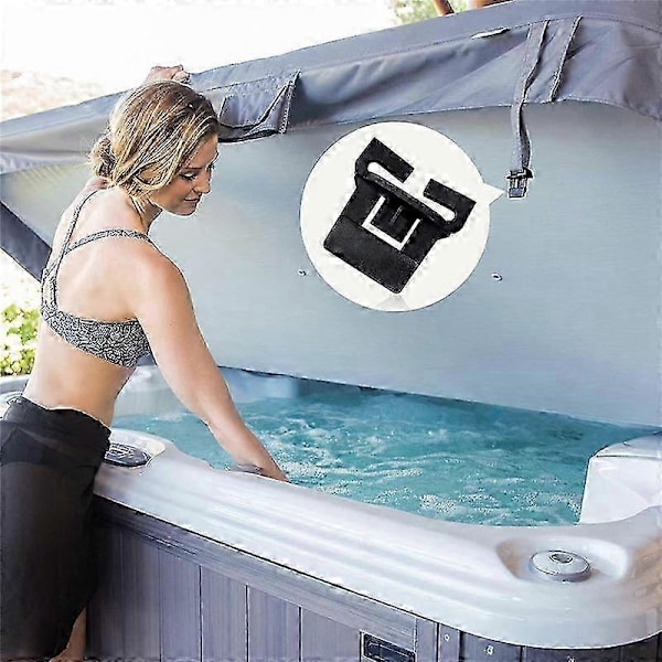 8 Sett Spa Boblebad Lokk Ødelagt Lås Reparasjonssett Spa Lokk Lås Spor boblebad lokk klips