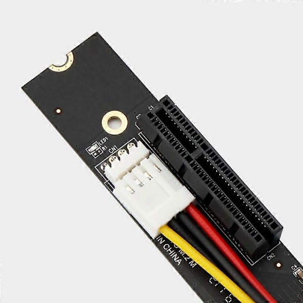 PCI-E X4 -paikkainen korotuskortti PCI-E -korotuskortti M2 - PCI-E -laajennuskortti Nopea tiedonsiirto 2 kpl[D] Black