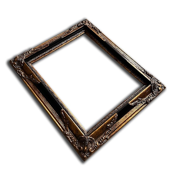 20x25 cm eller 8x10 tommer, sort fotoram