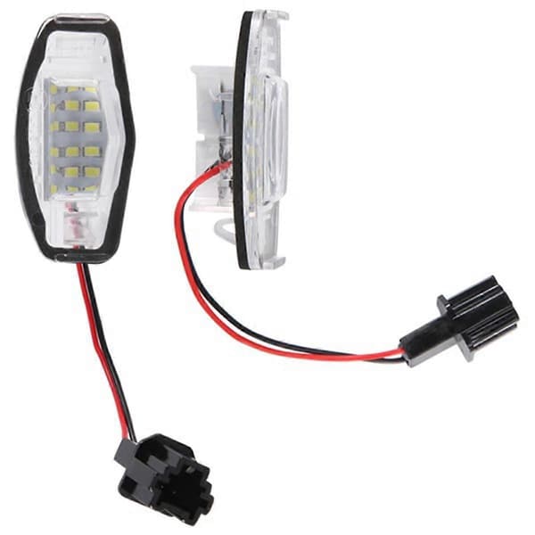 4 stk. bil LED nummerpladelys nummerpladelygte til Accord Black[D] Transparent  Black