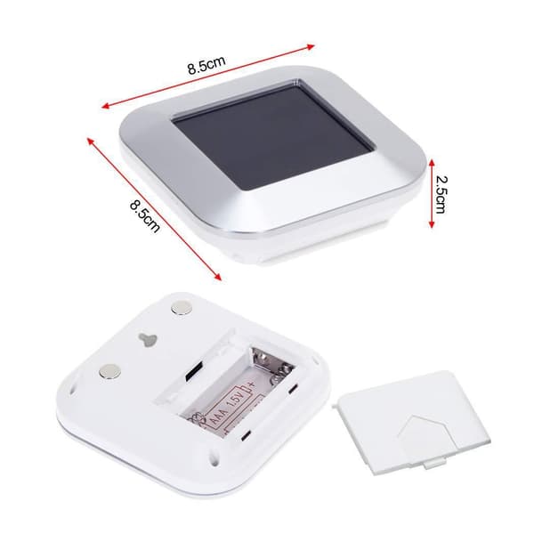Betterlifefg-köksklocka, magnetisk digital köksklocka med LED-display (silver)