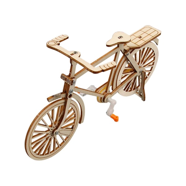 Mini Cykel Model Sæt Pædagogisk Legetøj Træpuslespil til Studerende Børnehavebørn[D]