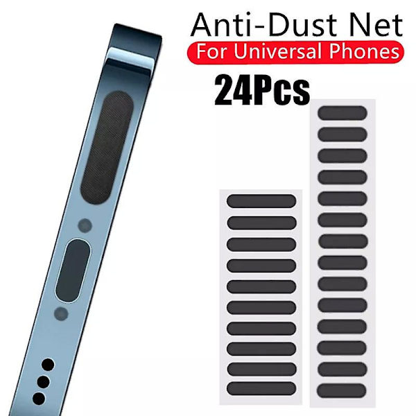 24/10 st dammskyddsnät för högtalare till iPhone 12 11 13 Pro Max Mini 24pcs mixed