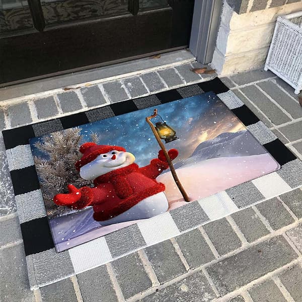 Winysin Julmatta Kök Dörröppning Badrum Golvmatta Tryck 40x60cm[D]