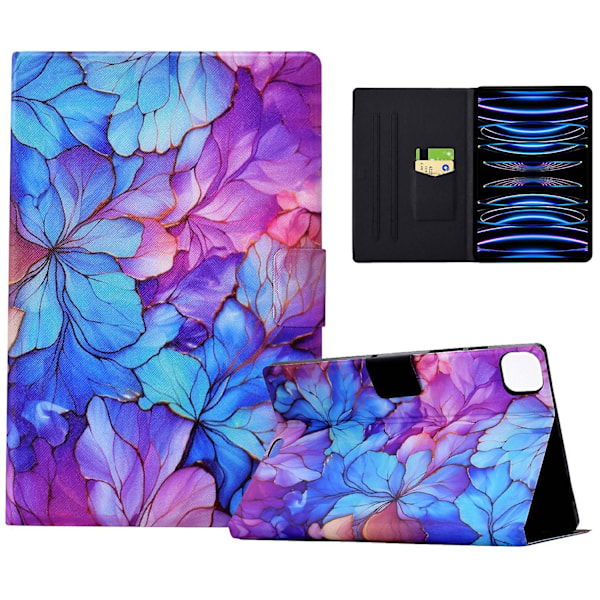 Fodral i PU-läder med mönster för iPad Pro 11 (2018) / (2020) / iPad Air 11 (2024) / Air (2020) / (2022) Multicolor Petal