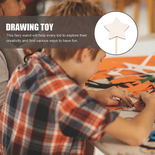 Træ Fe Stav DIY Sæt til Kreativ Maling 16 stk.[D]