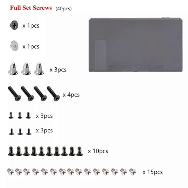 Reservedeler Full Skruesett Fjær Reparasjonssett for Nintendo Switch Konsoll Joycon Venstre Høyre Verktøy Tilbehør for  joycon set