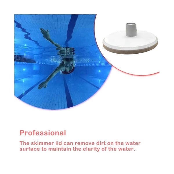 Pool Skimmer Lock Lock Professional Vacuum Plate Adapter Pond Filtering Replacement Filter[D] White