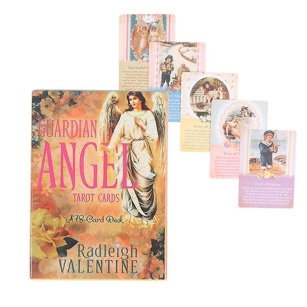 Guardian Angel Tarot- ja Oraakkelipakan - Peli Ennustamiseen ja Divinaatioon Multicolor 1 Pair