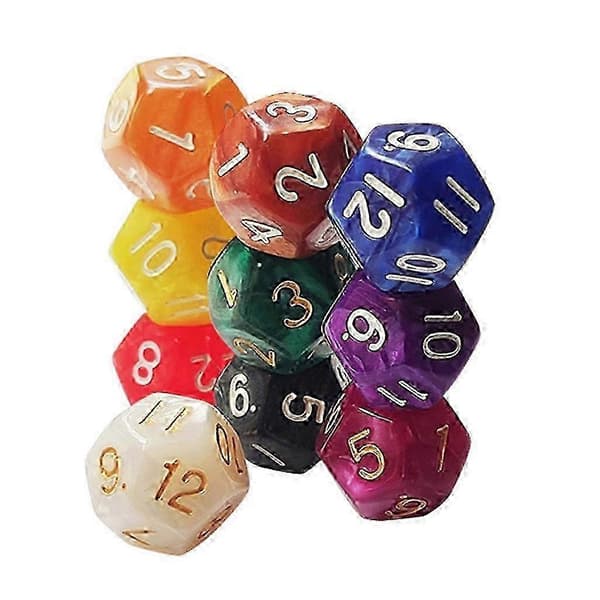 w 18mm Solid Akryl Tärning Spel Rekvisita Pedagogiska Leksaker för Barn Digital Tärning[D]