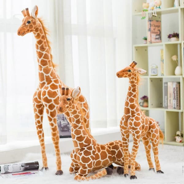 Giraff kosedyr utstoppede dyredokker myk simulering dyr lekerom [D] 45cm 0.28kg