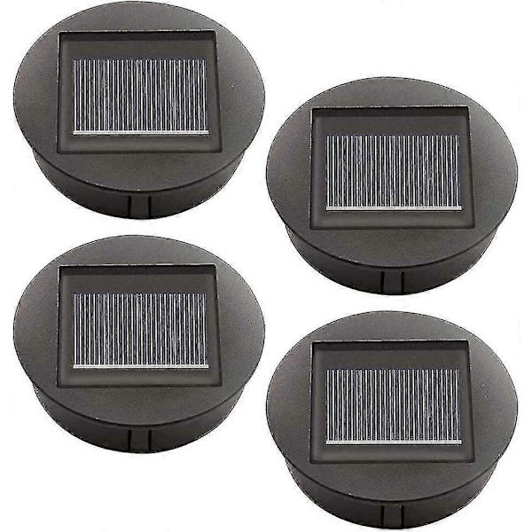 4 stk. erstatnings solcellelamper med LED-pærer, erstatning for solcelletopplys [D]