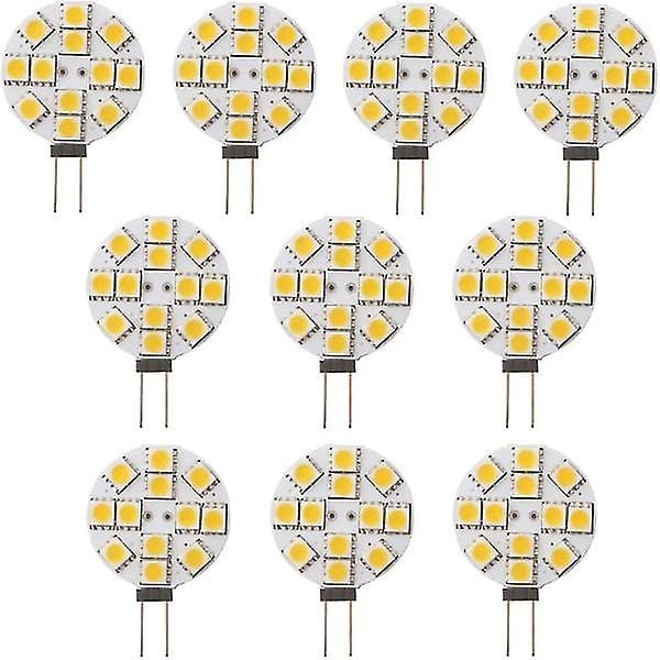 10x G4 LED Pære Ikke-dæmpbar Varmt Hvid 2700k DC 12v Udskiftning