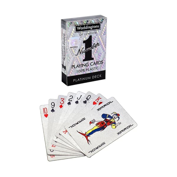Klassiske Platinum Number 1 Spillkort [D] No.1 PlayIng Cards in Platinum