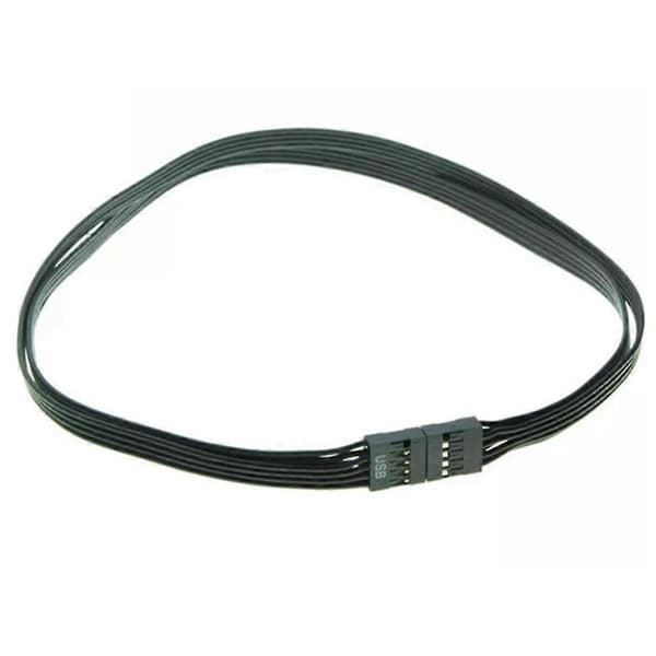 Bundkort 9-pin USB 2.0 Han til Hun Forlængerkabel til PC DIY, 50cm[D]