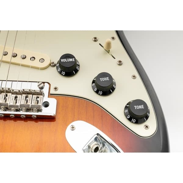 Fender Stratocaster ST-Style Elektrisk Guitar 2-Tone 1 Volume Sæt Sort[D]