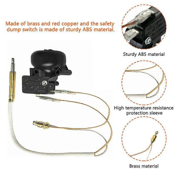 Termoelement og Tilt Switch til Patiovarmer Dump Switch til Propangasvarmer Patiovarmer Udendørs G