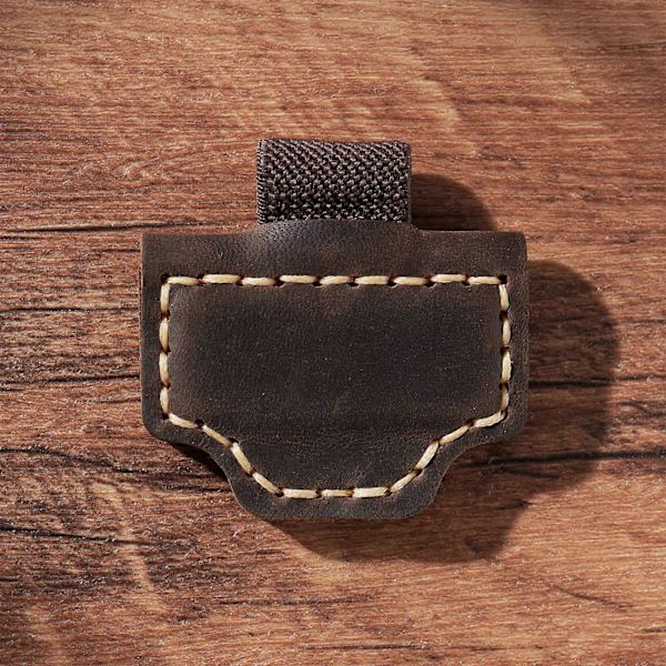 Magnetisk penholder i læder til notesbog elastiske penringeholder notesbog penholder til journal notesblok mørkegrøn[D] Claret