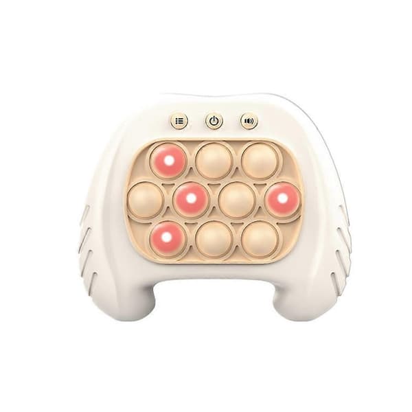 Dekompresjon Push Bubble Spillkonsoll Leke Autistisk Barn Stress Relief Fidget[D] White