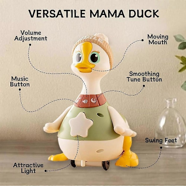 Magisk Andfamilj för Magetid, Leksak And för Magetid, Gå-And med Andungar