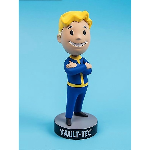 Fallout 4 Vault Boy Bobble Head PVC Action Figur Samlerobjekt Model Legetøj [D]