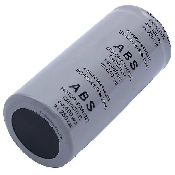 ABS 400MFD 400uF 250V Cylindrisk AC Motor Startkondensator
