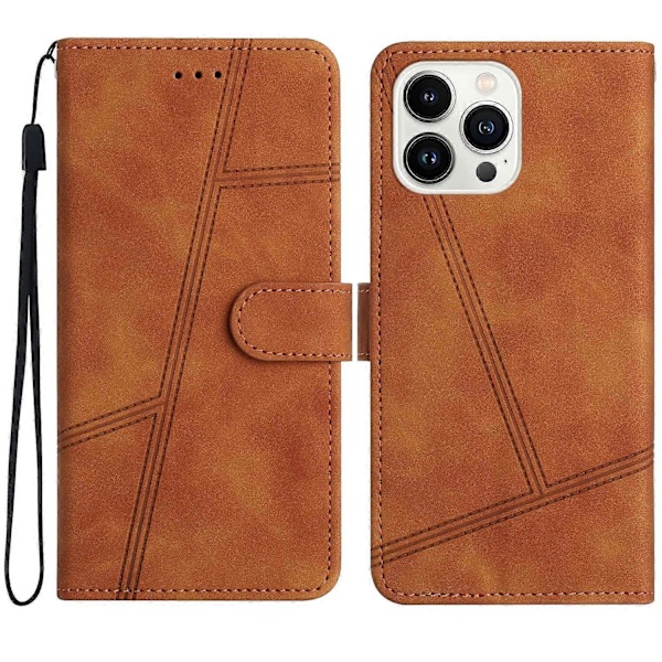 Sytt Läderfodral för iPhone 16 Pro Max Brown