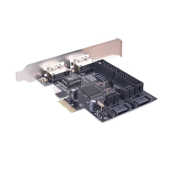 SATA IDE PCI E Adapterkort PCI E Til SATA 2.0 + IDE ESATA X2 Combo Adapter Konverter RAID Controller[D] As Shown