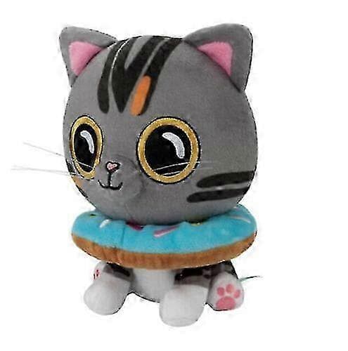Halvsovande Chris Plyschleksaker Katt Ralph Bella Gosedjur Docka Barnpresenter[D] Black 8X6.5X0.25cm