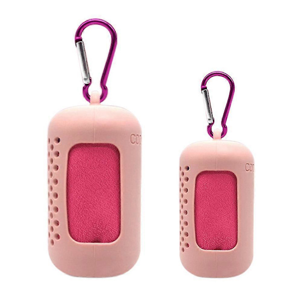 2-pack Kylhandduk, Kylhandduk, Mikrofiberhanddukar Snabbtorkande Resehandduk För Fitness Gym Yoga Och Utomhussporter FP[D] Pink