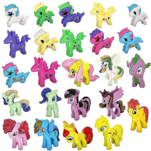 Julekalender 2024 My Little Pony Figurer Legetøj Julekalender 24 Dages Nedtælling Kalendere Overraskelse Blind Box Gave Til Drenge Børn Piger