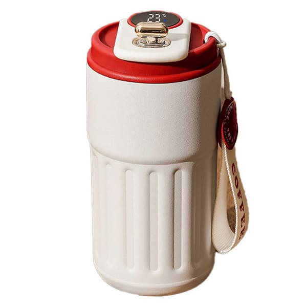 450ML Smart Termosflaska Digital LED Temperatur Kaffemugg Rostfritt Stål Termisk Mugg Tumlare Bärbara Flaskor, C[D]