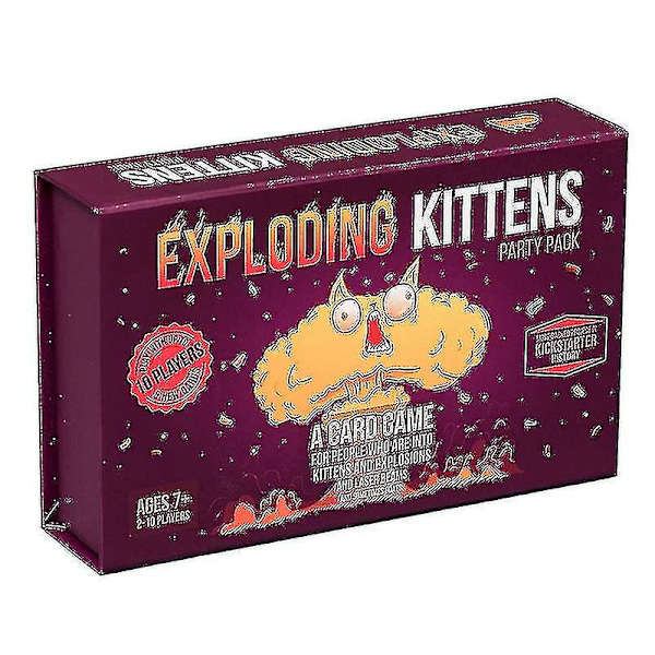 2024 Hot salg Party Pack av Exploding Kittens, kortspill for voksne, tenåringer og barn, morsomme familiespill