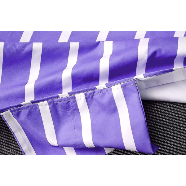 Strandstol Handduk Cover med fickor Poolstol Handduk [kk] Purple